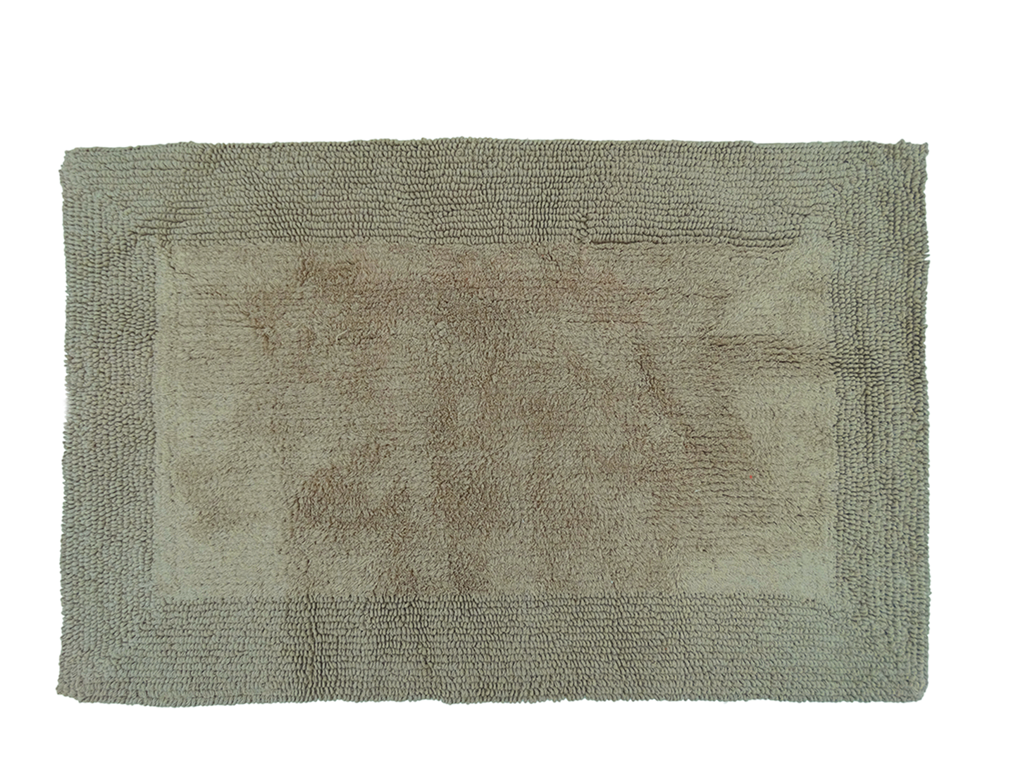 SR40247, Glenmora, Brasilia - 21x32" Reversible Cotton Bath Rug - Taupe