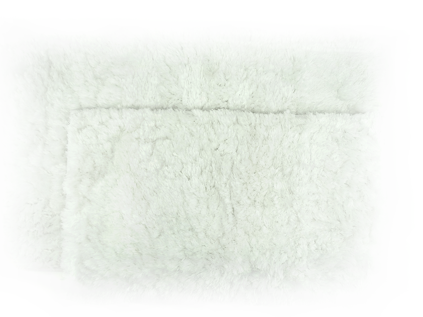 SRS44066, Buffalo D. B., Landark - 2Pc Microfiber Bath Rugs (17x24+21x32") White
