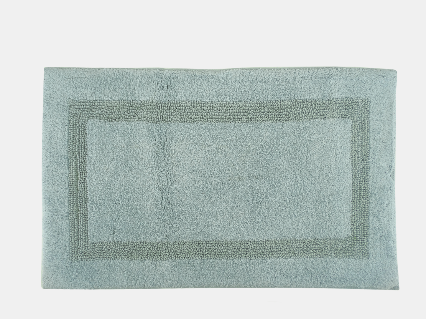 SRS44866, Wavely Hill, Vanya - 2Pc Cotton Bath Rugs (17x24 + 21x32) Blue