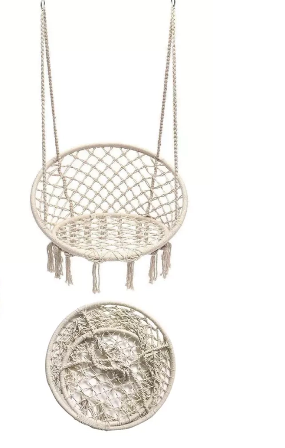 YRGA040,  Hanging Chair - Iron w/ Rope