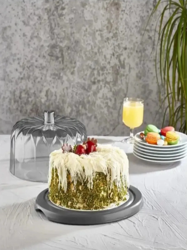 VP019, VIP Ahmet Cake Stand w/Transparent Cover