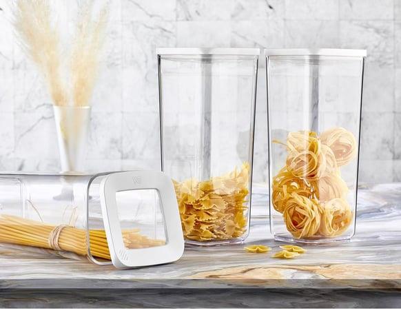 VP183, VIP Ahmet - 3Pc Square Acrylic Storage Containers w/Lid (3x1700ML)