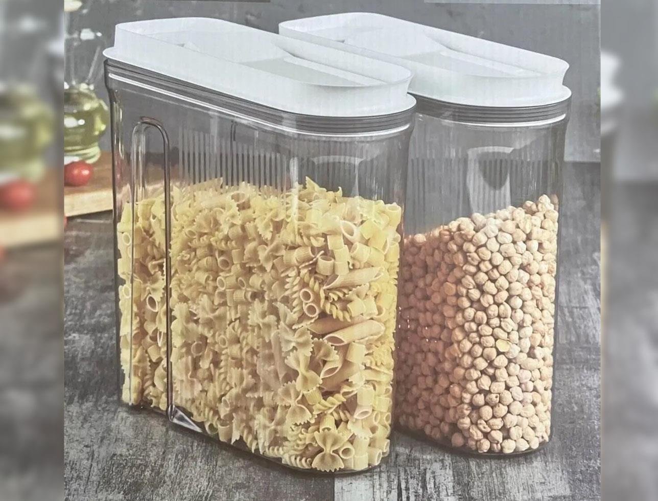 VP298, VIP Ahmet - 2Pc Square Acrylic Storage Containers w/Lid (2x4L)