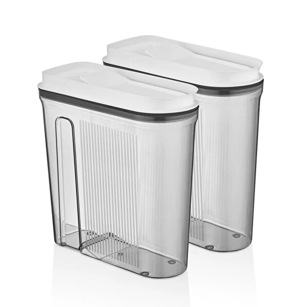 VP298, VIP Ahmet - 2Pc Square Acrylic Storage Containers w/Lid (2x4L)