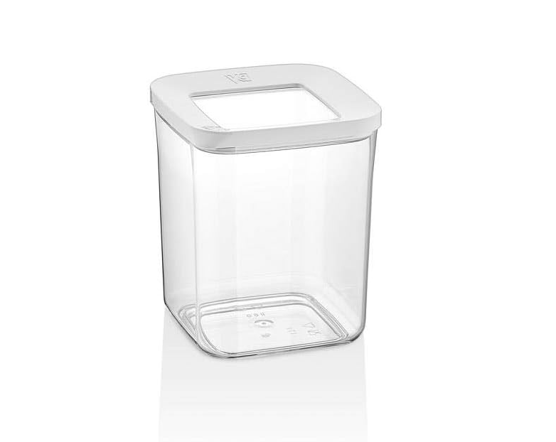 VP314, VIP Ahmet - 3Pc Square Acrylic Storage Containers w/Lid (3x1000ML)