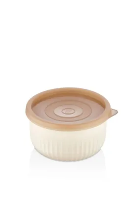 VPS006, VIP Ahmet - Round Vacuum Storage Container w/Lid (1L)