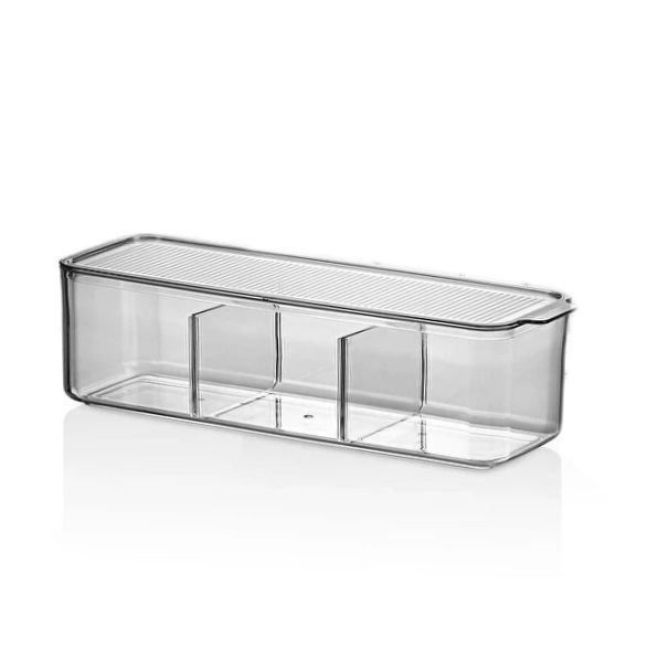 VPS024, VIP Ahmet - Rectangular Acrylic Organizer Bin w/Lid (2500ML)