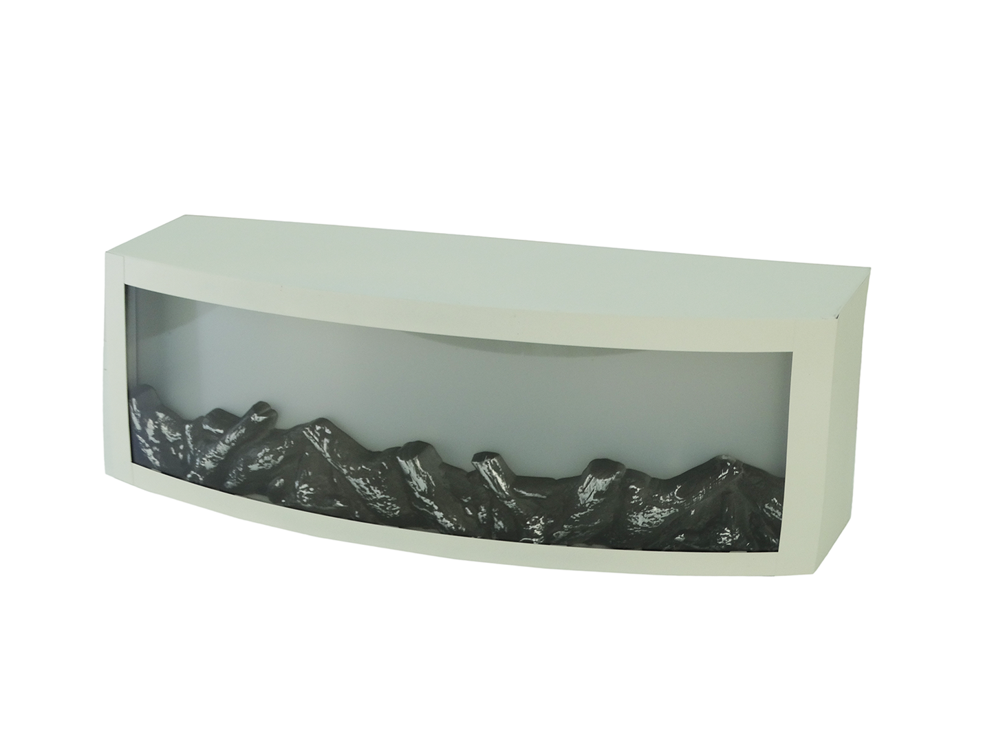 ZK24C05W, LED Fireplace Lantern w/ Remote - White 23" x 10" (59cm x 25cm)
