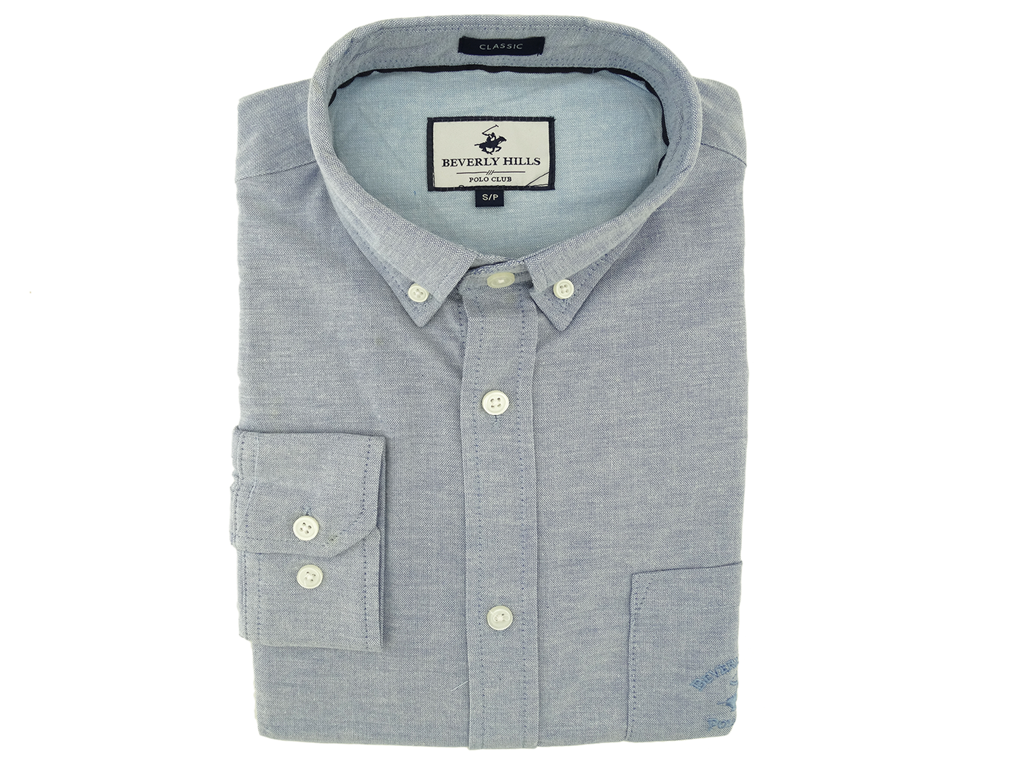 BMS21103, Beverly Hills - Men's L/S Button-down Oxford Shirt (S-XL)