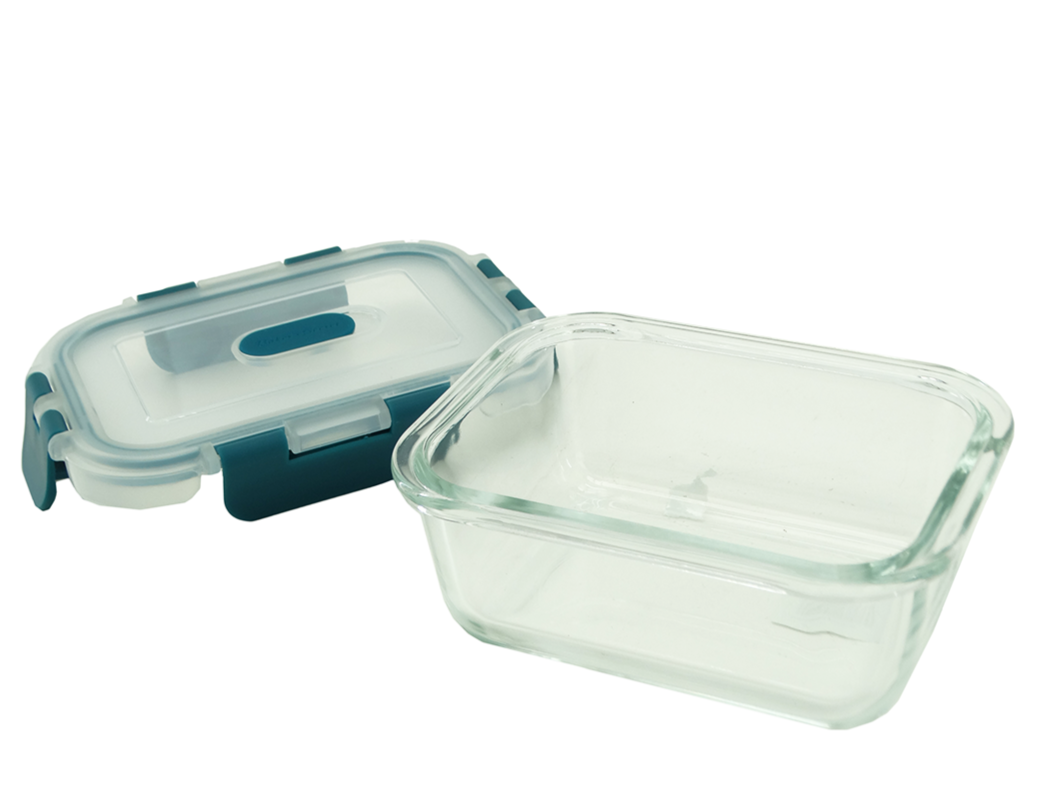 BS40471, Baker's Secret - 370ML Glass Food Storage Container w/Lid