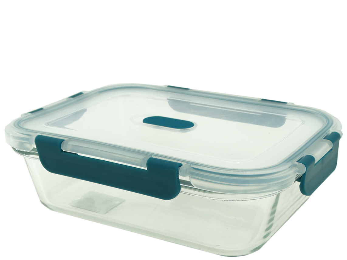 BS40473, Baker's Secret - 1500ML Glass Food Storage Container w/Lid