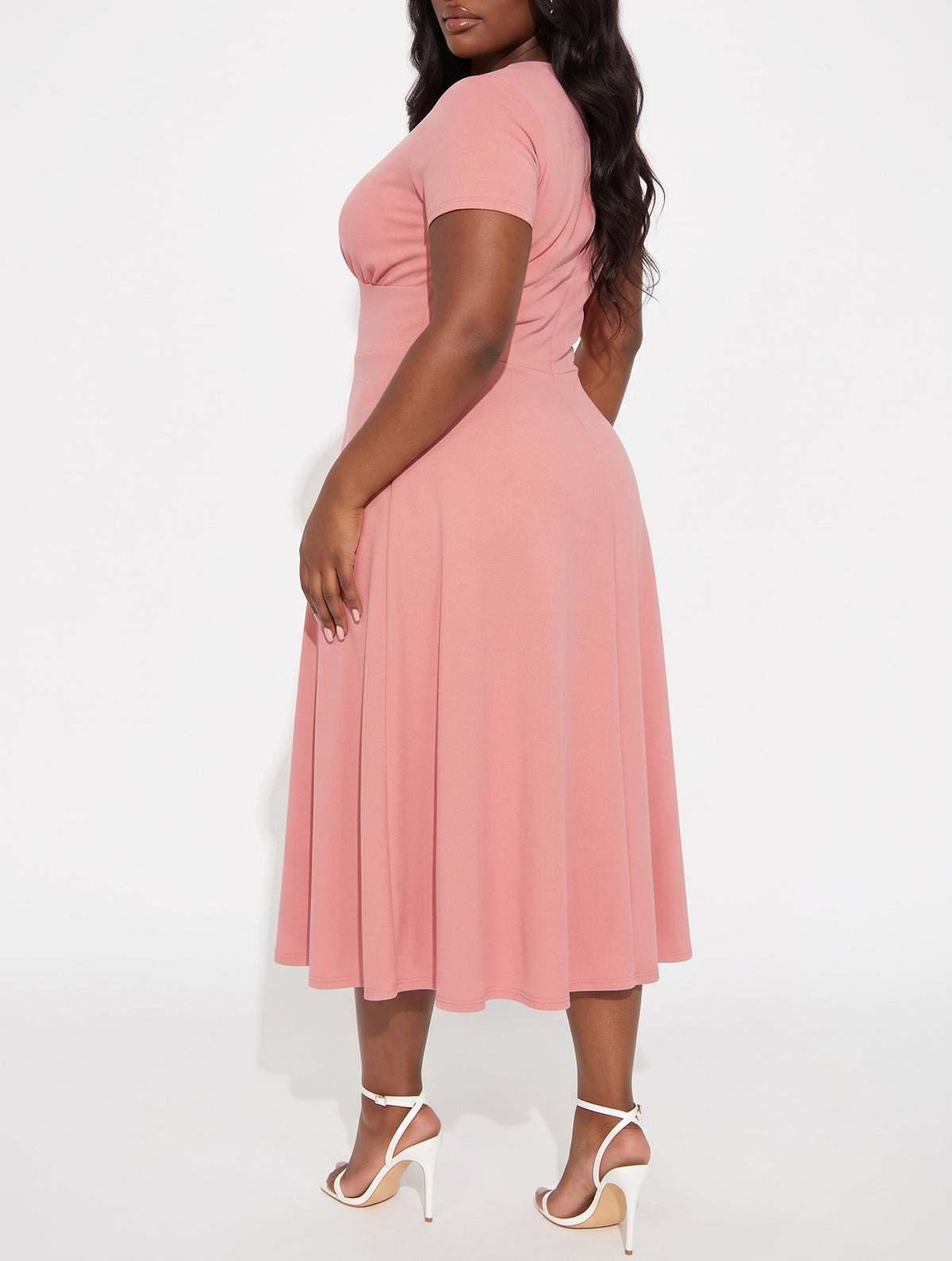 SD2858N, Charlotte Short Sleeve Midi Dress