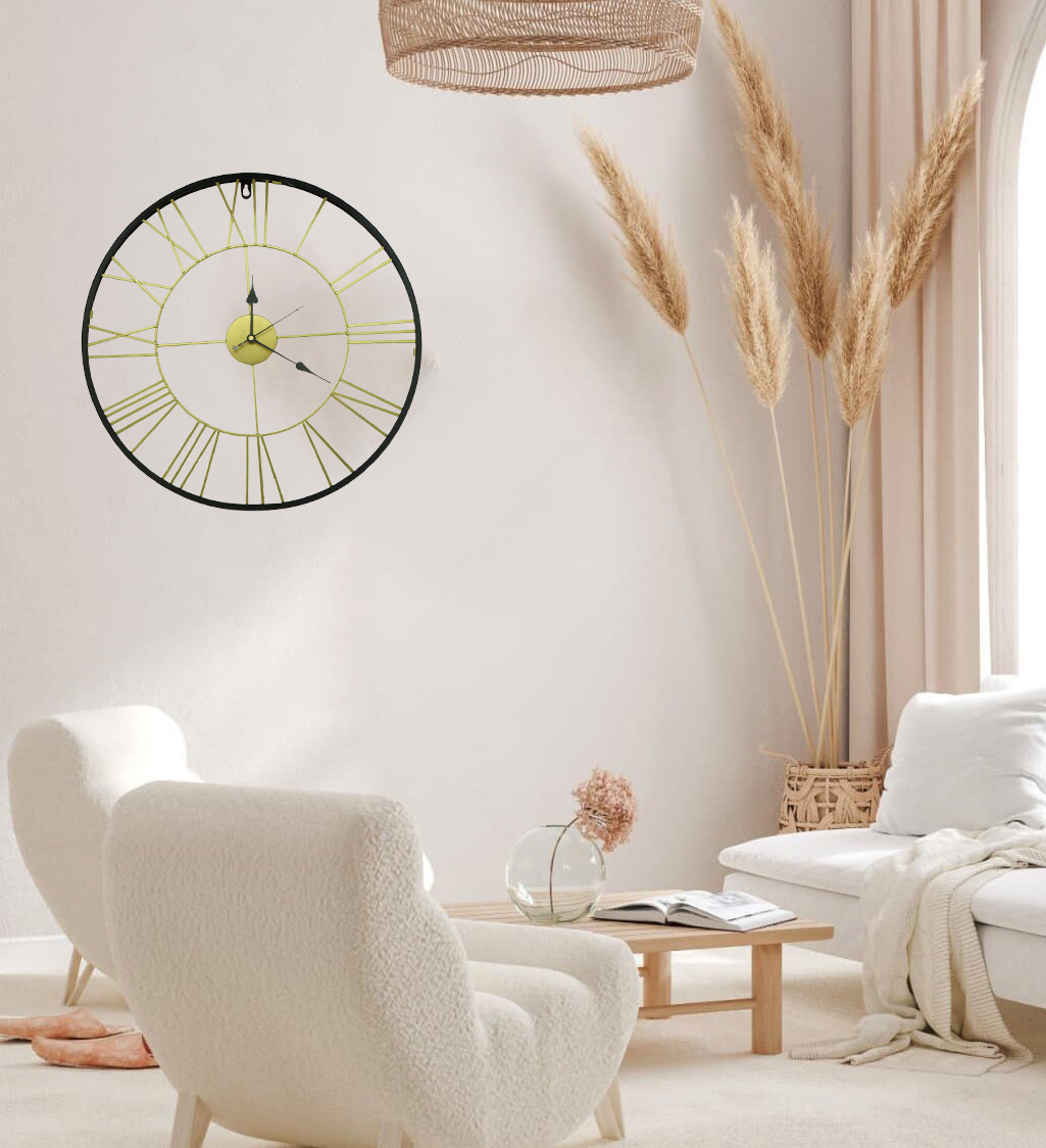 3XYD21052, Decorative Metal Wall Clock -19.75''