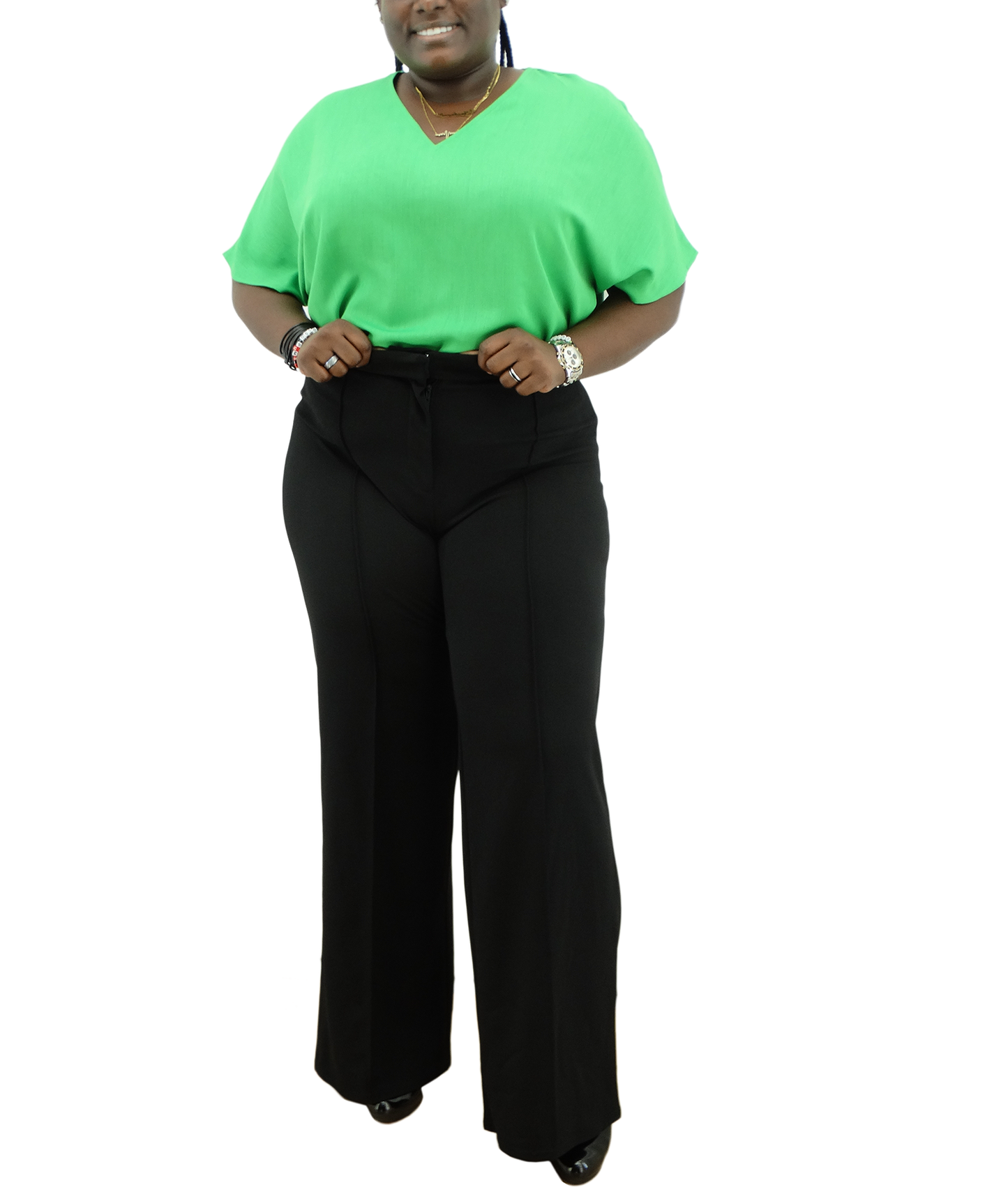 D36294P, Dazz - Women's Plus Palazzo Pants