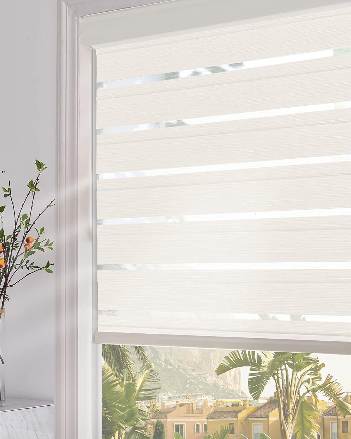 P0392122229B109, Bahit - Zebra Roller Shade - Ivory 122X229CM