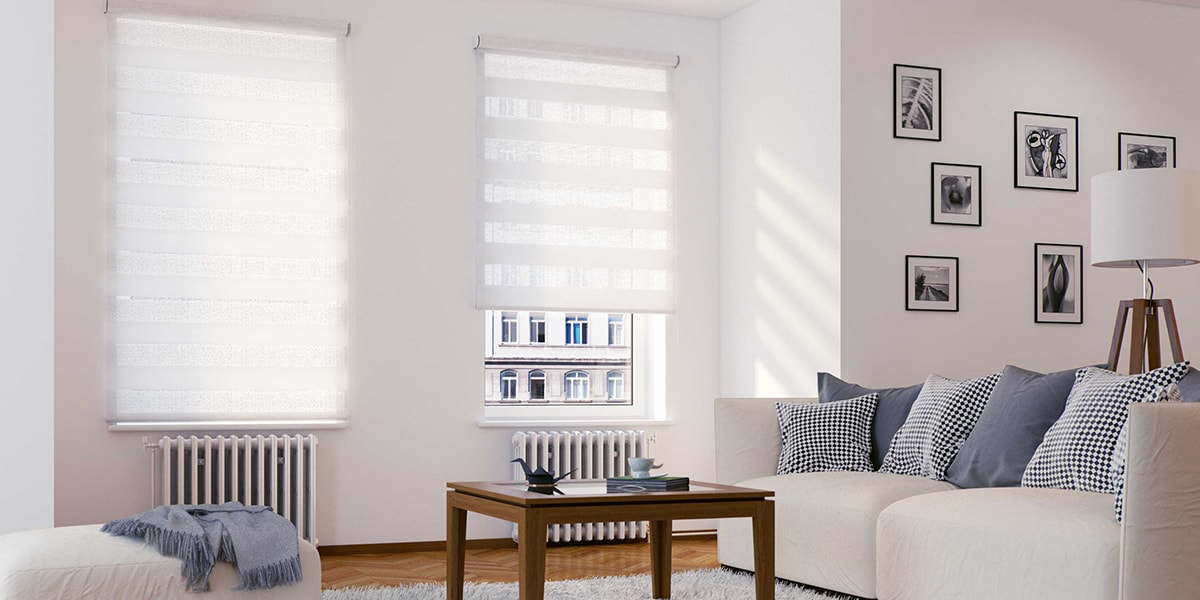 P039291X183G15,  Bahit - Zebra Roller Shade - White 91X183CM