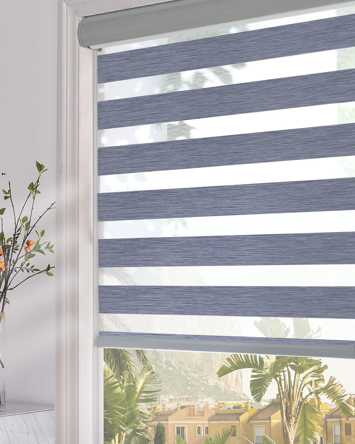 P0392122X229G005, Bahit - Zebra Roller Shade - Griege 122X229CM