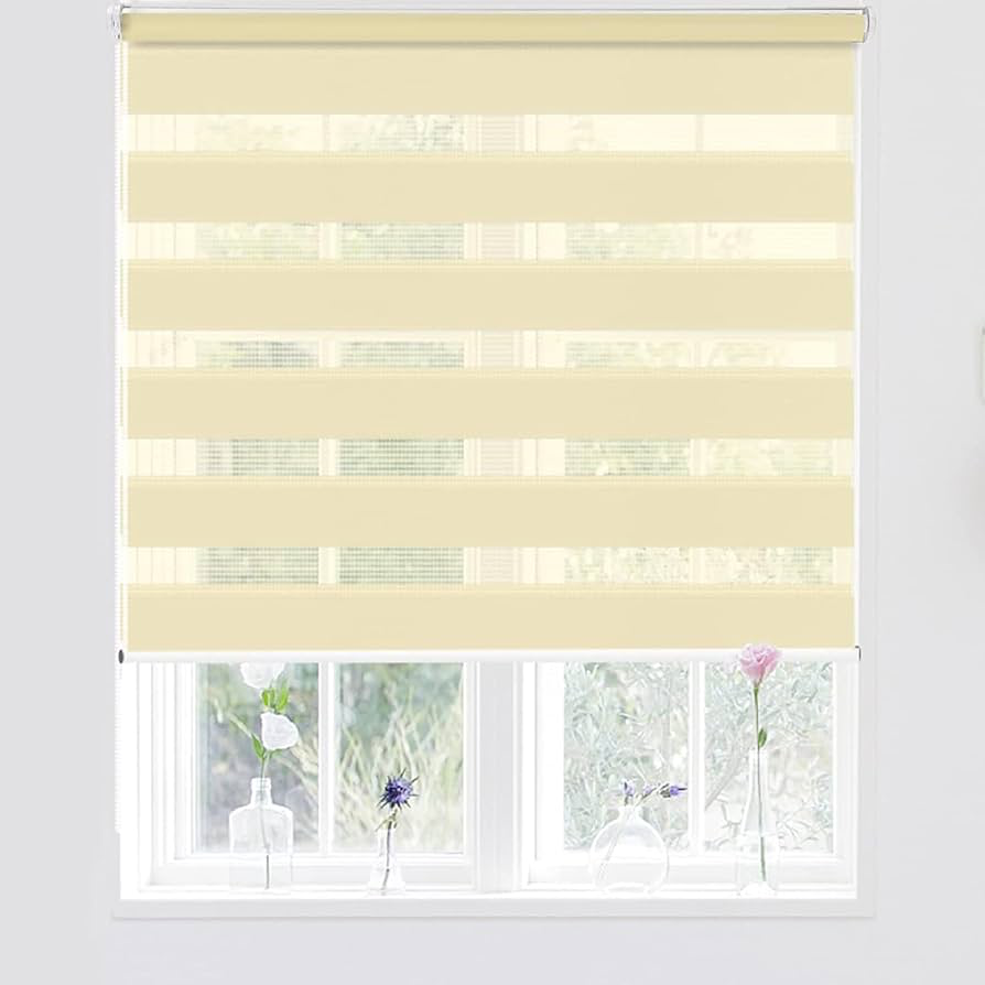 P0343DZ664L122X198G17, Bahit - Zebra Roller Shade - Beige 122X198CM