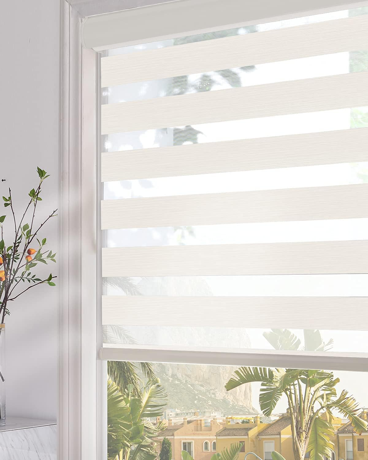 P0392122229B109, Bahit - Zebra Roller Shade - Ivory 122X229CM