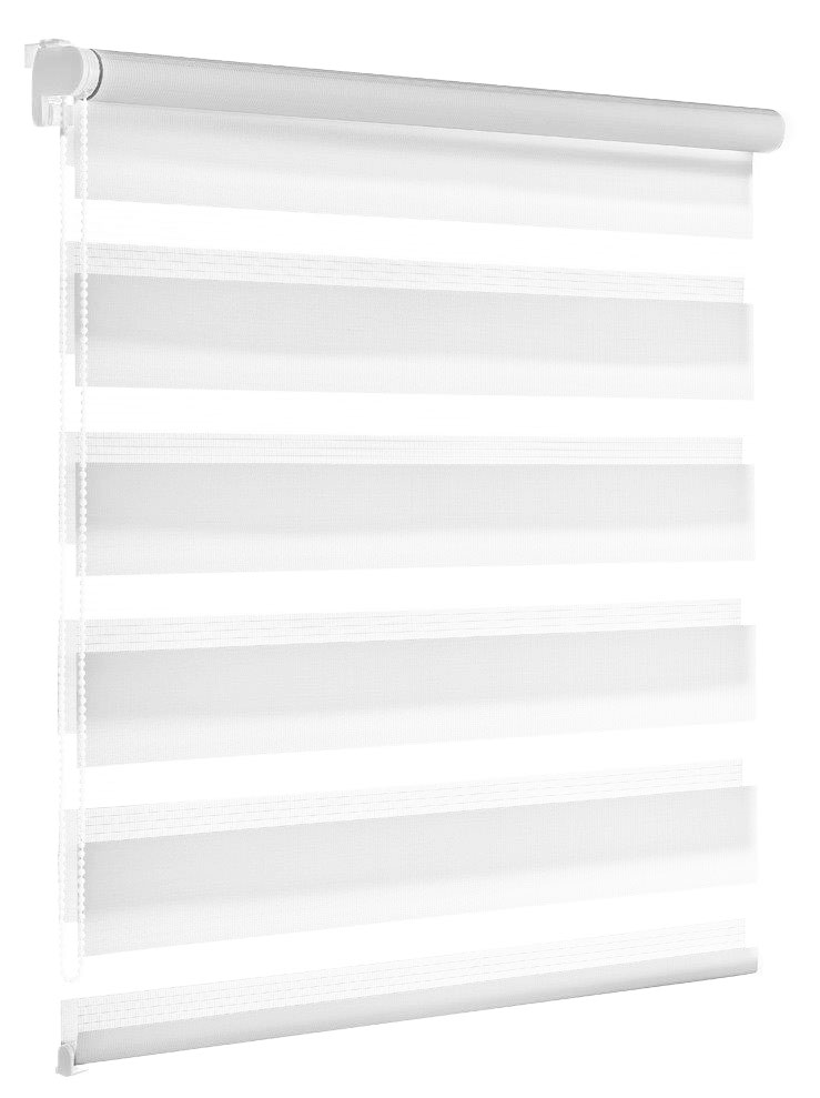 P0392122229G15, Bahit - Zebra Roller Shade - White 122X229CM