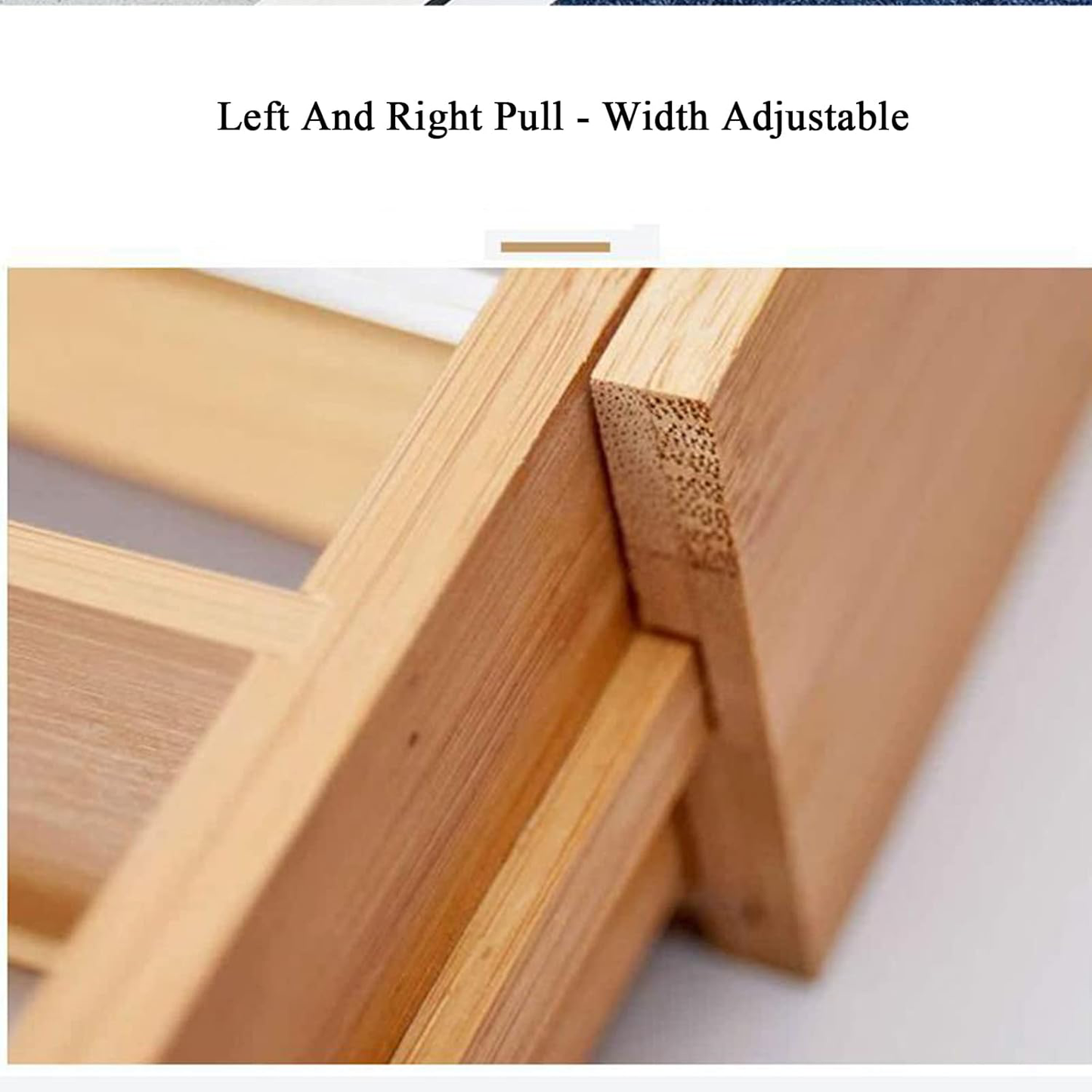 15242, Kitchen Details - Bamboo Expandable Cutlery Tray