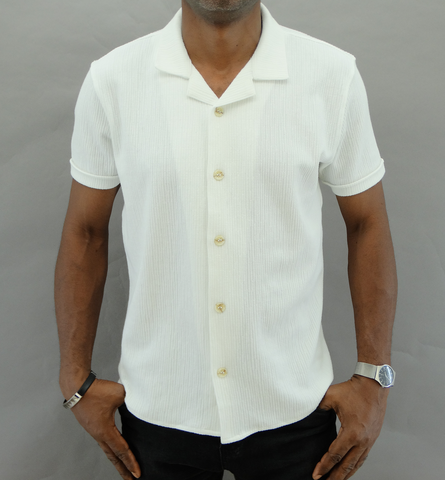 EG1854, Twister - Men's Short Sleeve Casual Shirt (S-XXL)