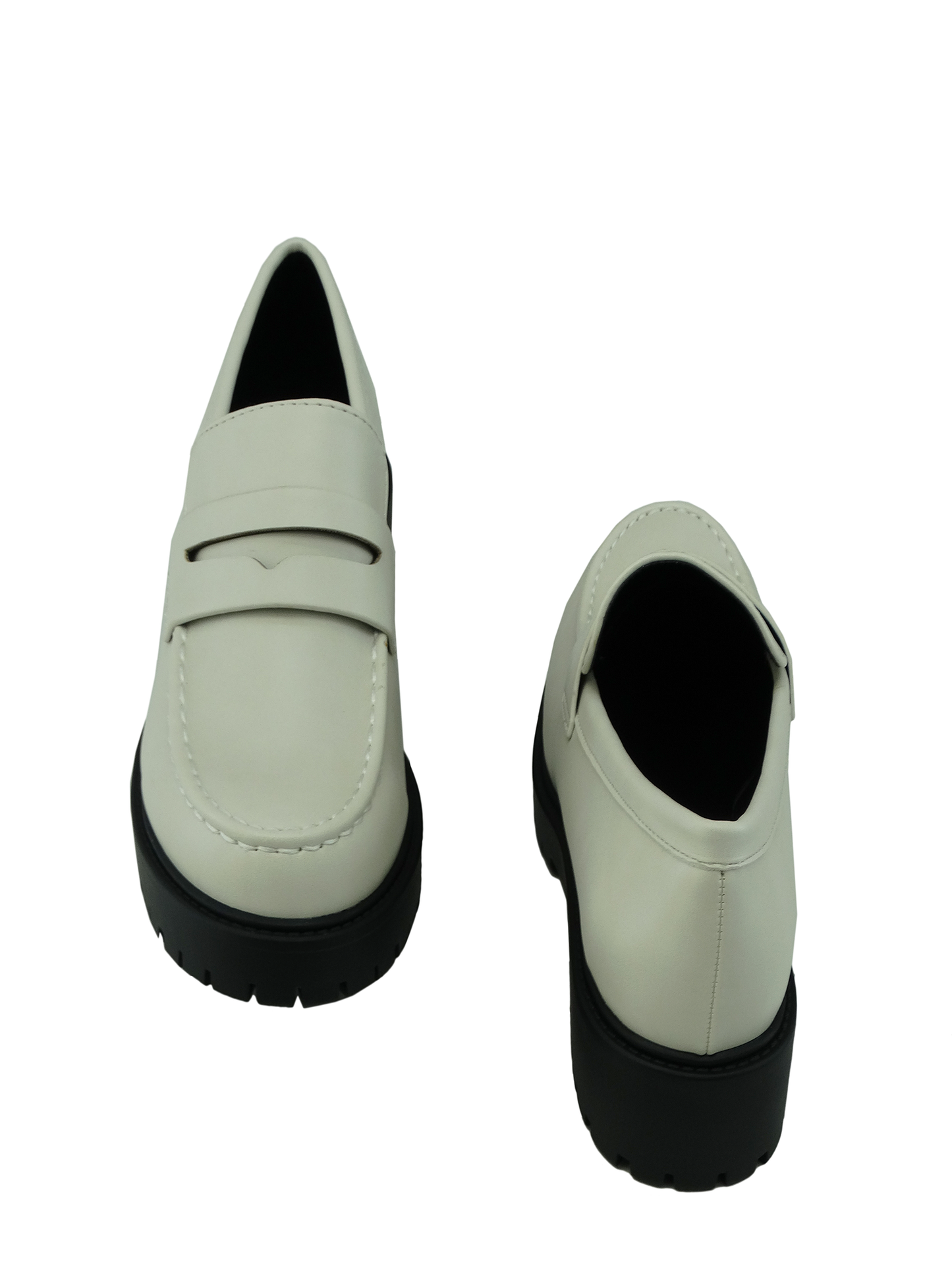 HENDEROWHPUBK, Ladies' Soda Hender-S Casual Platform Loafers - Off White/Black