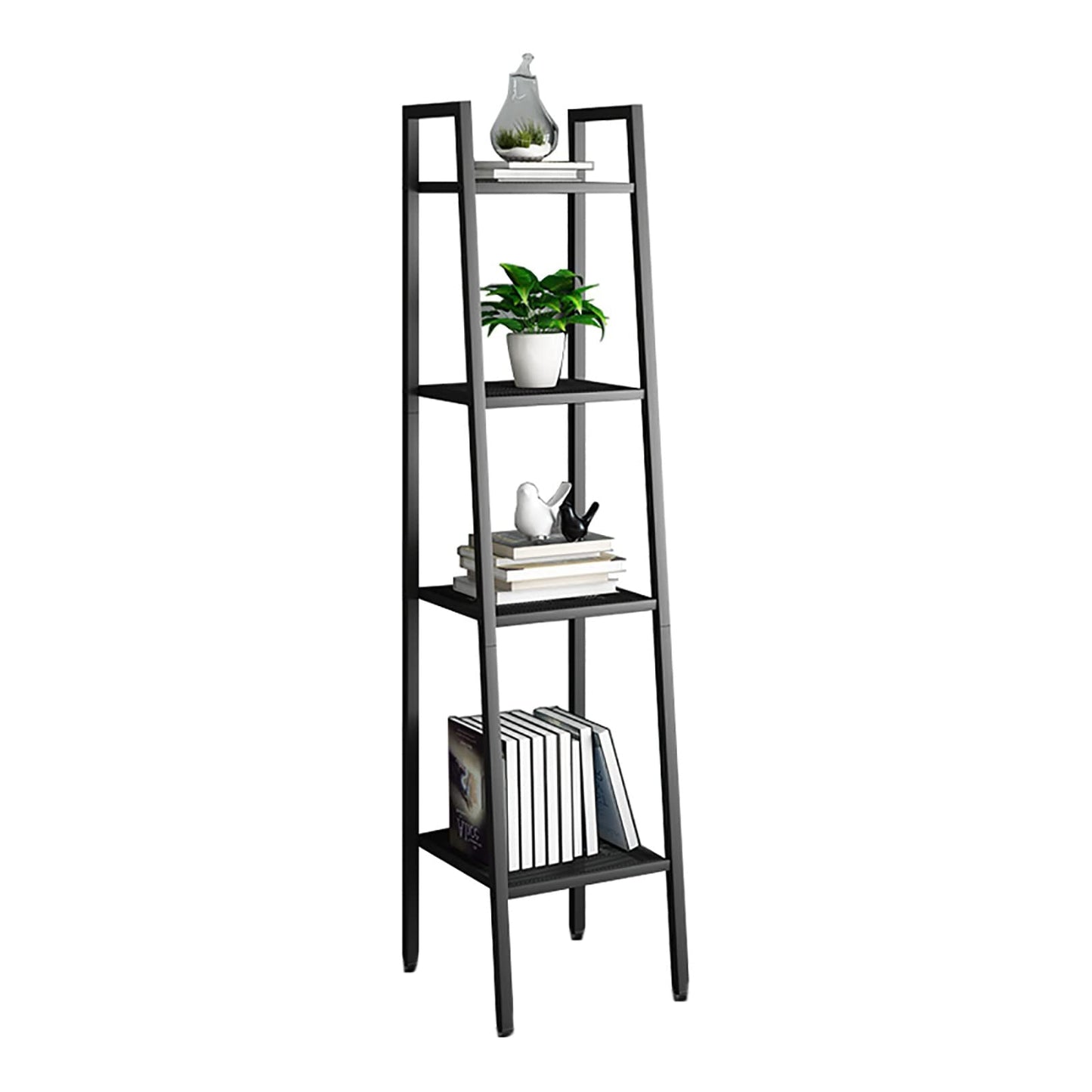 HP12501B, 4 Tier 59" Multipurpose Metal Ladder Shelf