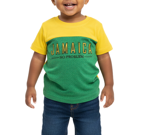ME-21200, Children two Tone Foam print T-Shirt Asst