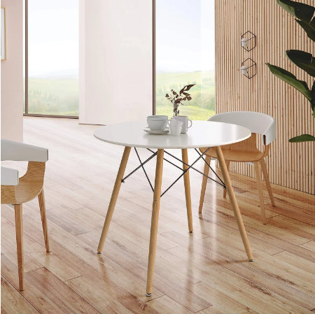 MDFWHTT,  Modax, Round Table - White
