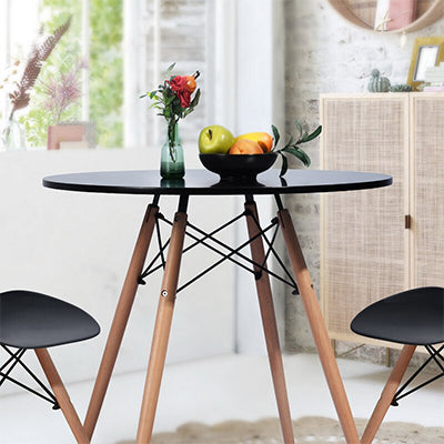 MDFBLKT, Modax Round Table Black