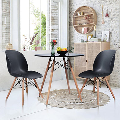 MDFBLKT, Modax Round Table Black