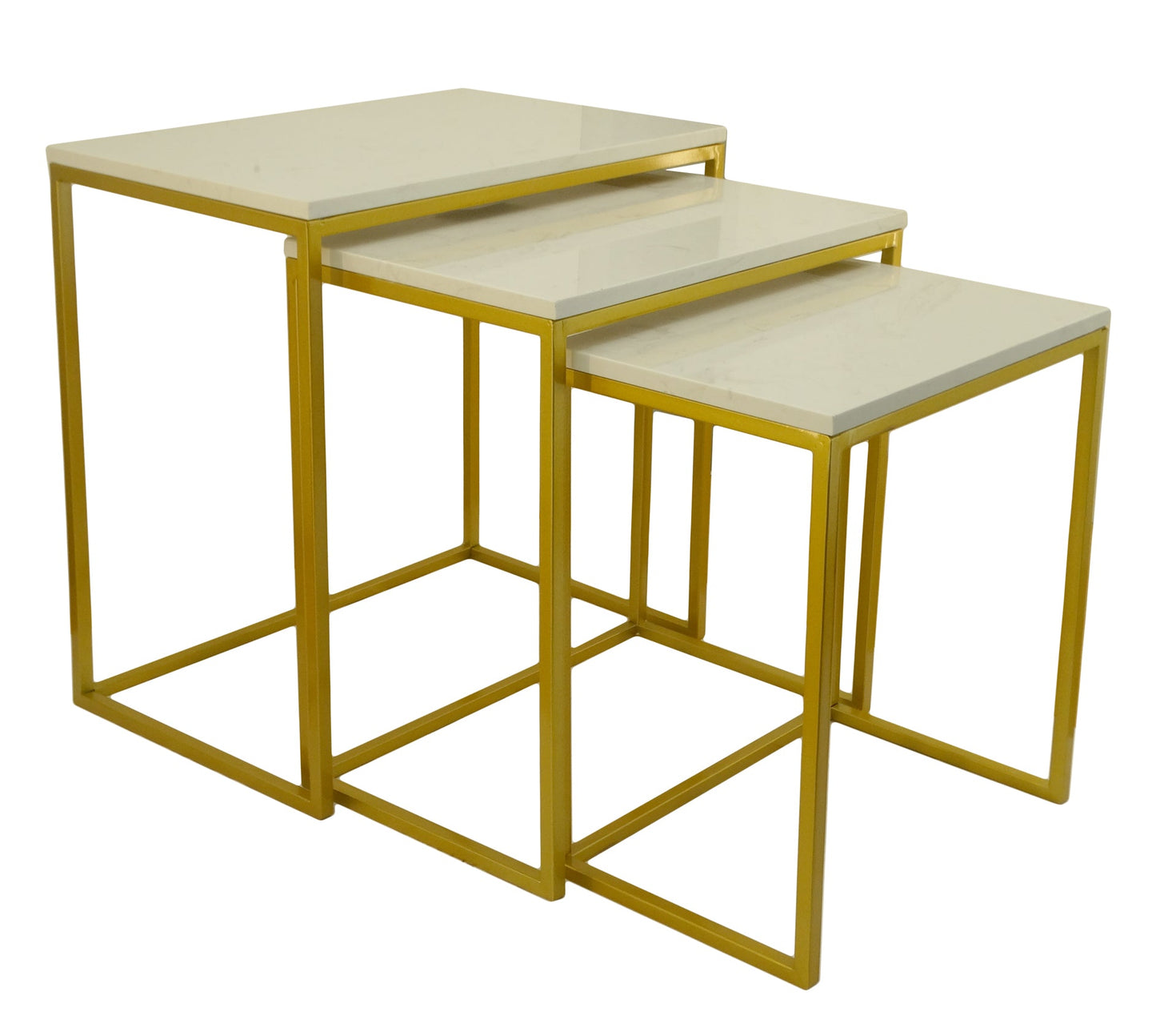 935322, Large Piece Faux Marble Nesting Tables