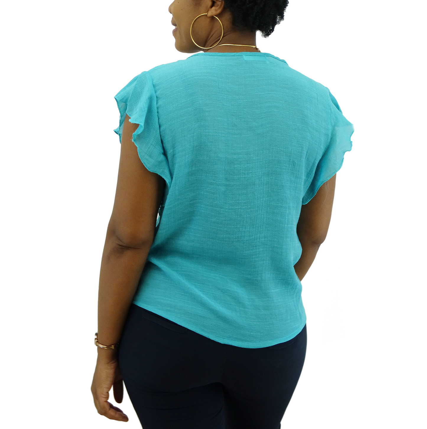SM3239, Snowflake Women's V/Neck Blouse (S-XL)