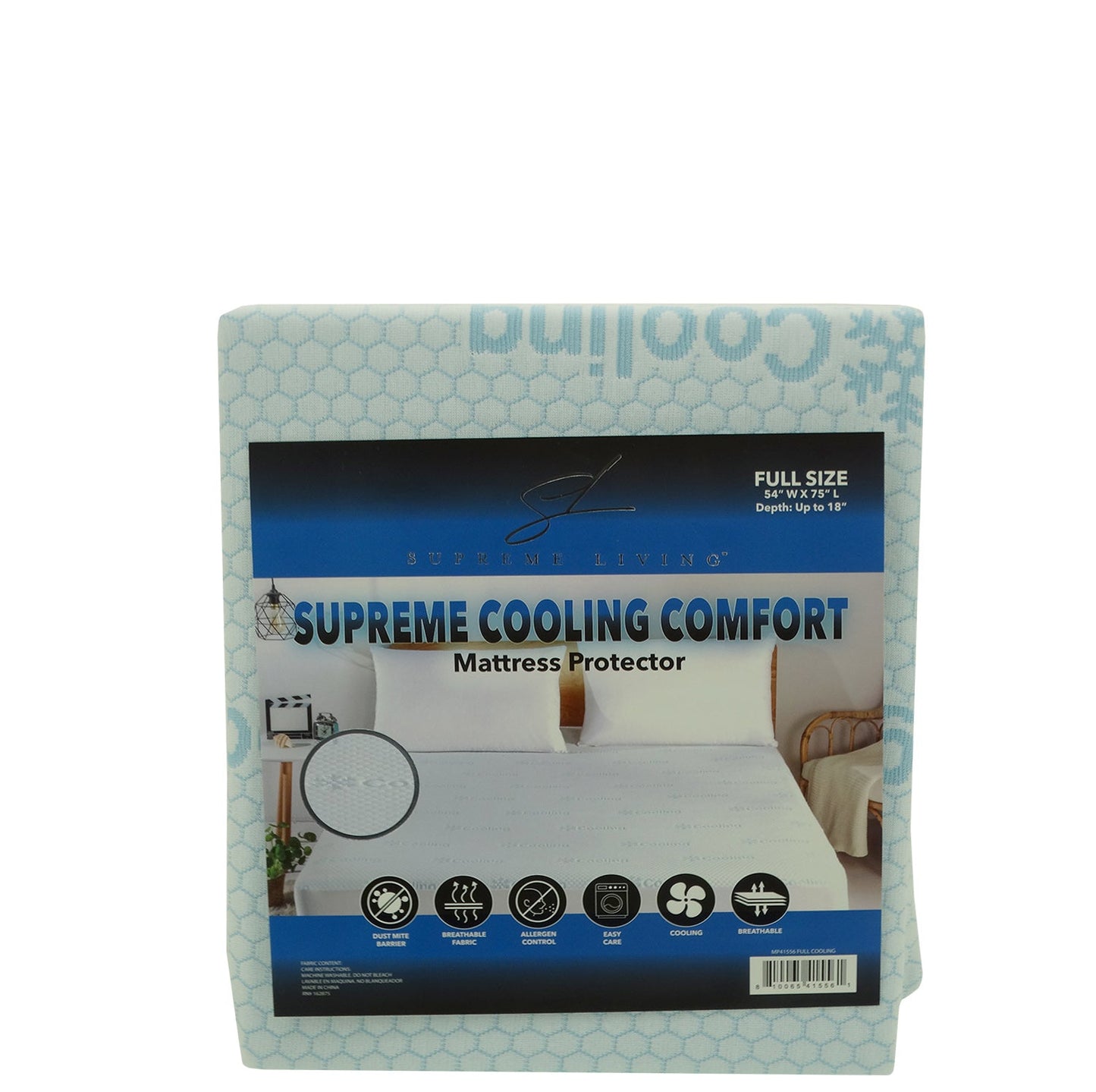 MP41556, Supreme Cooling Comfort Full Mattress Protector